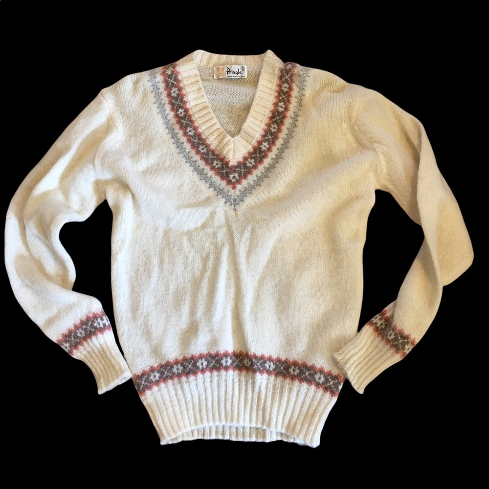 Vintage Pringle Made in Scotland Wool Sweater M